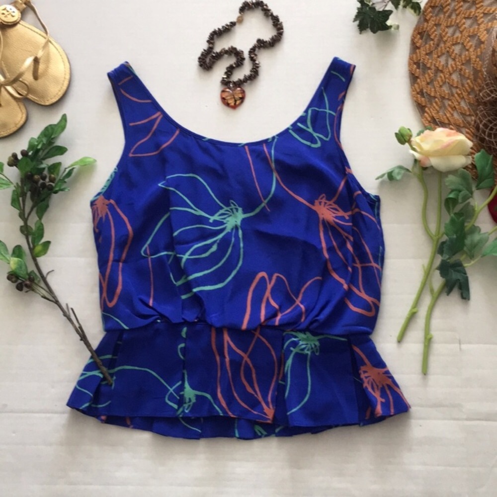 A N T H R O P O L O G I E Silk Crop Top - image 1